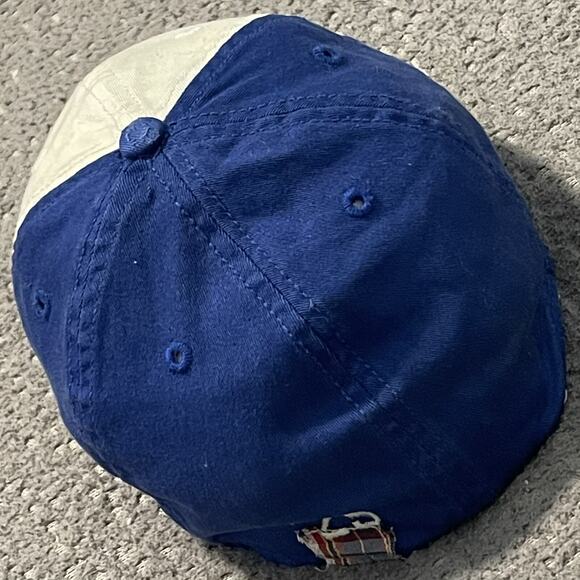 New York Giants Hat Men M/L Blue Embroidered Logo NFL Vintage Old Orchard Reebok - Picture 2 of 16